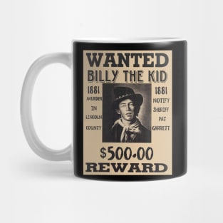 Wanted Poster of Billy The Kid Mug